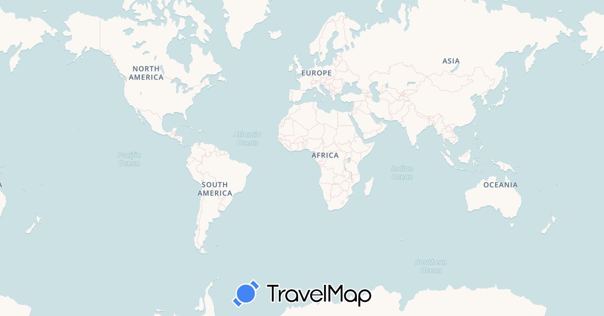TravelMap itinerary: driving, bus, train in China (Asia)